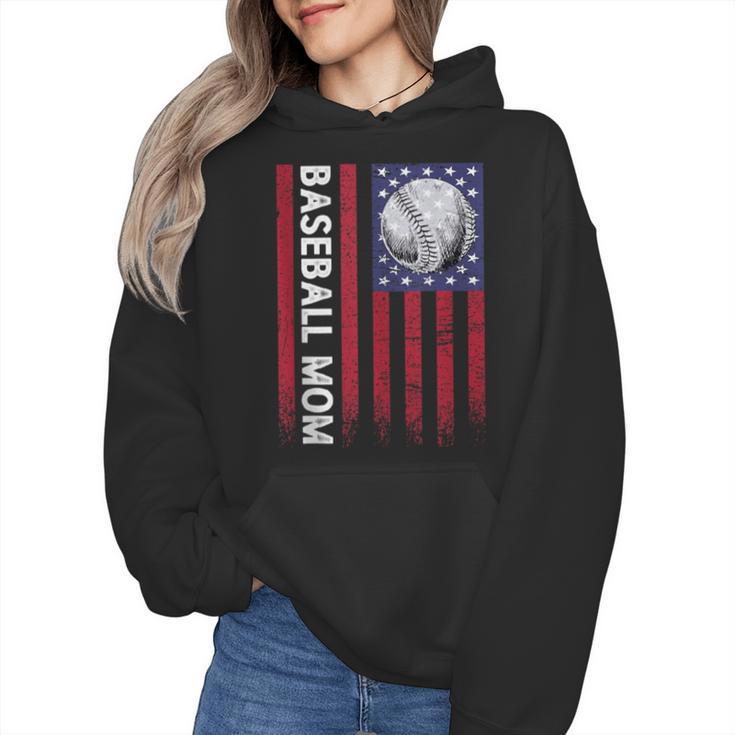 Vintage Baseball Mom Proud Family Summer Baseball Player Wmen Hoodie