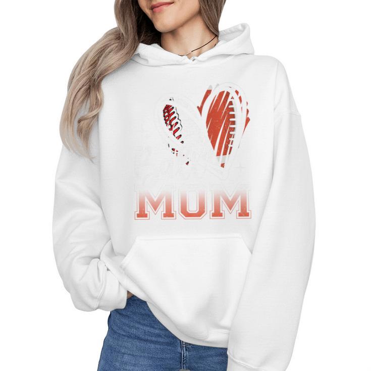 Ball Mom Football Baseball Mom Premium Wmen Hoodie