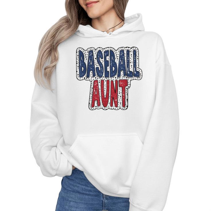 Baseball Mama Dalmatian Spots Baseball Mom Wmen Hoodie
