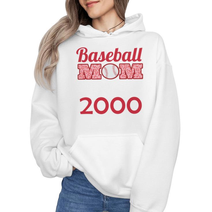 Baseball Mom Since 2000 Wmen Hoodie