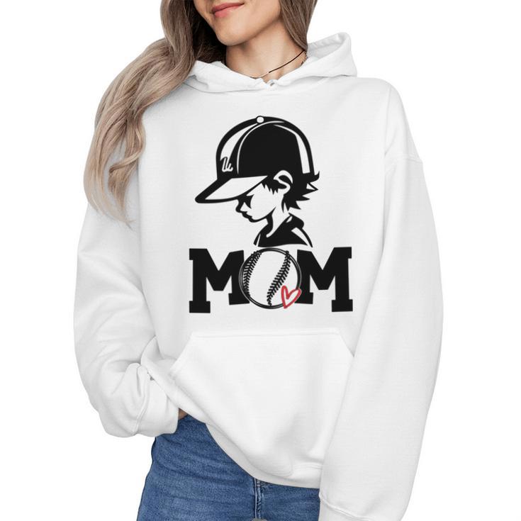 Baseball Mom American Baseball Cate Baseball Kid Wmen Hoodie
