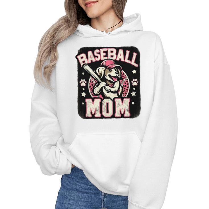 Baseball Mom Dog Mother's In My Baseball Mom Era Wmen Hoodie