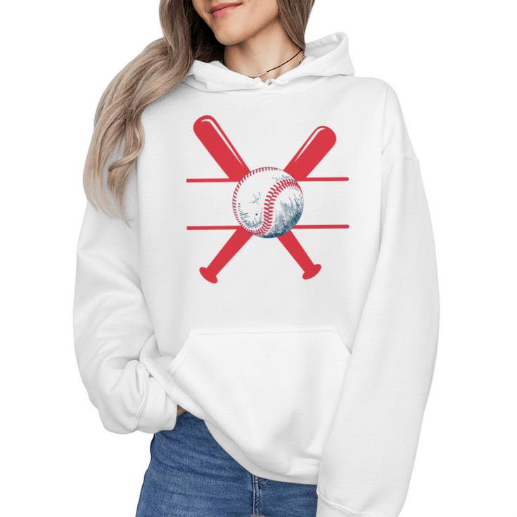 Baseball Mom Red Wmen Hoodie