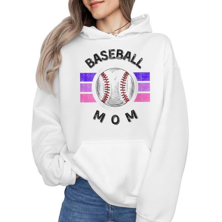 Baseball Mom Sports Mom Proud Baseball Mom Wmen Hoodie