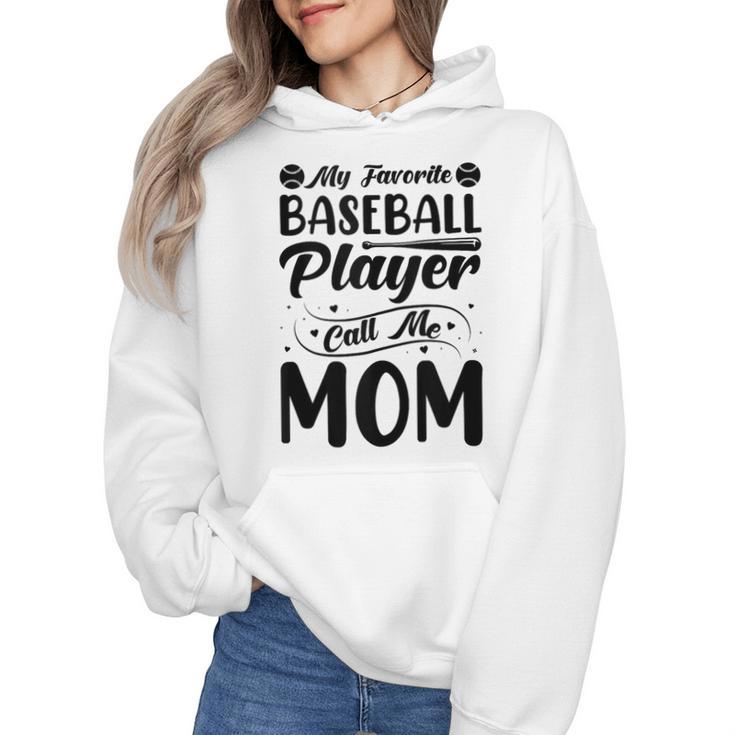 Baseball Mom Women Girls Daughter Mother Baseball Player Wmen Hoodie