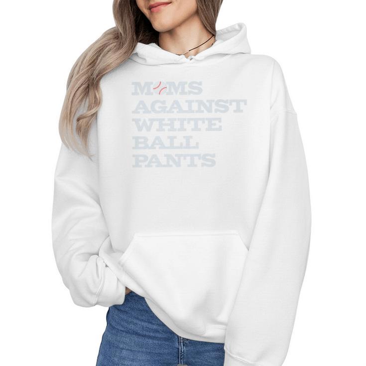 Baseball Moms Against Ball Pants Premium Wmen Hoodie