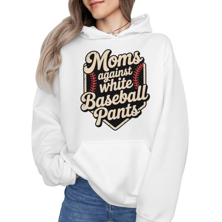 Moms Against Baseball Pants Baseball Mom Premium Tri-Blend Wmen Hoodie