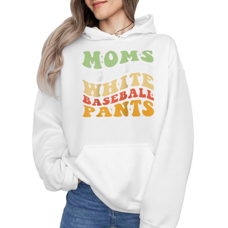 Moms Against Baseball Pants Retro Baseball Mom Raglan Baseball Tee Wmen Hoodie