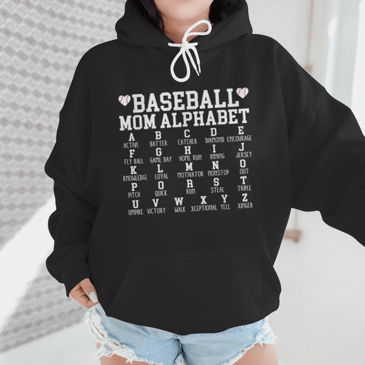 Baseball Mom Alphabet Mommy Mother's Day Motivational Saying Wmen Hoodie Baseball Mom Alphabet Mommy Mother's Day Motivational Saying Wmen Hoodie