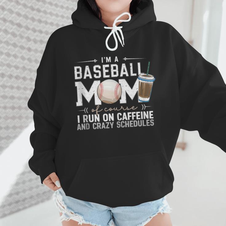 Baseball Mom Caffeine Fueled Game Day Essential Wmen Hoodie Baseball Mom Caffeine Fueled Game Day Essential Wmen Hoodie