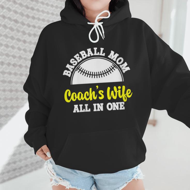 Baseball Mom Coach's Wife All In One Sports Player Coach Wmen Hoodie Baseball Mom Coach's Wife All In One Sports Player Coach Wmen Hoodie