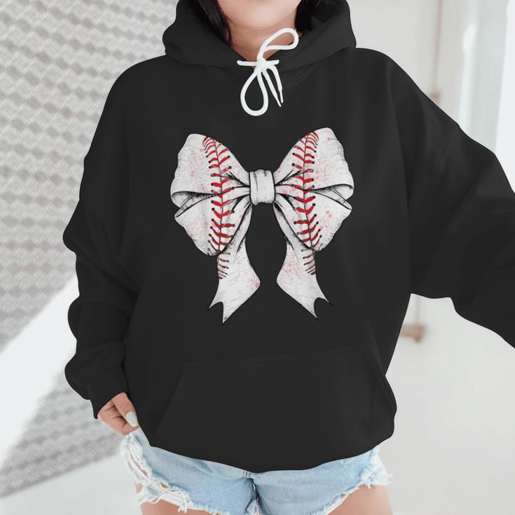 Baseball Mom Coquette Bow Mother's Day Baseball Mom Tees Wmen Hoodie Baseball Mom Coquette Bow Mother's Day Baseball Mom Tees Wmen Hoodie