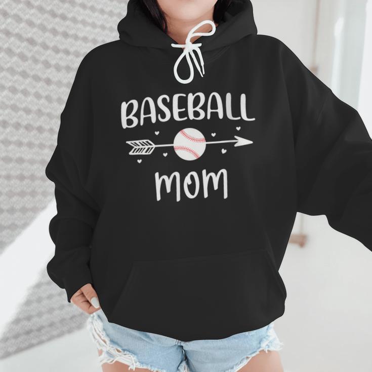 Baseball Mom Cute Grandson Player Arrow Heart Family Wmen Hoodie Baseball Mom Cute Grandson Player Arrow Heart Family Wmen Hoodie