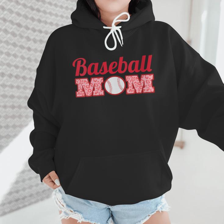 Baseball Mom Cute Mother Fans Baseball Graphic Wmen Hoodie Baseball Mom Cute Mother Fans Baseball Graphic Wmen Hoodie