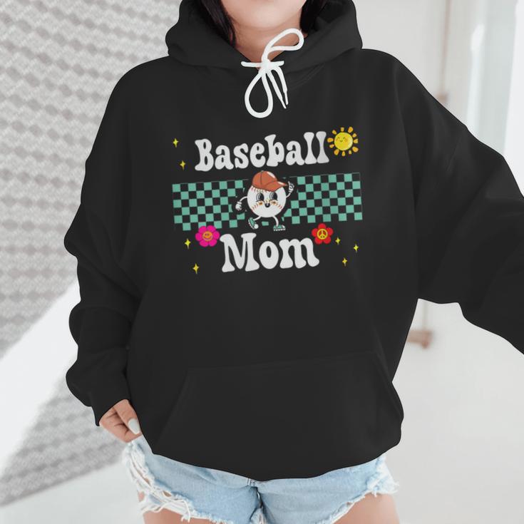 Baseball Mom Cute Retro Look Mothers Will Love Wmen Hoodie