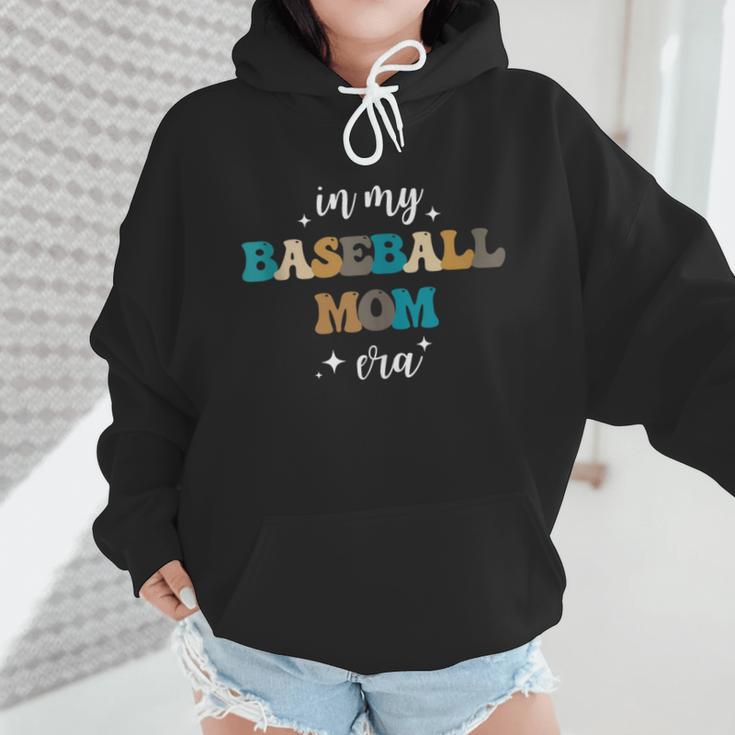 In My Baseball Mom Era Baseball Lover Groovy Vintage Retro Wmen Hoodie In My Baseball Mom Era Baseball Lover Groovy Vintage Retro Wmen Hoodie