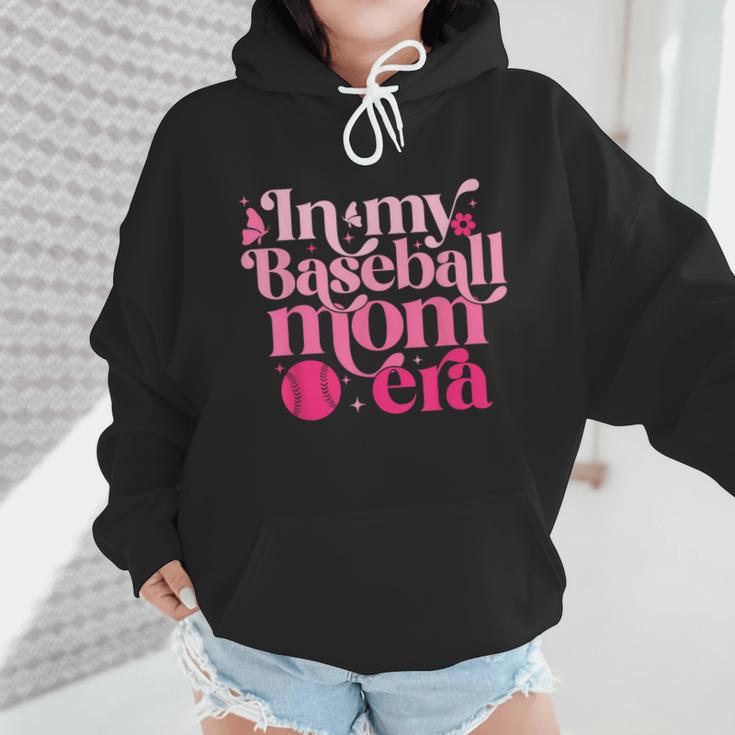 In My Baseball Mom Era Retro Mom Life Mother's Day 2024 Wmen Hoodie