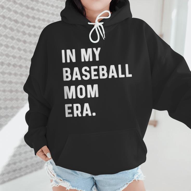 In My Baseball Mom Era Son Baseball Player Pitcher Catcher Wmen Hoodie In My Baseball Mom Era Son Baseball Player Pitcher Catcher Wmen Hoodie