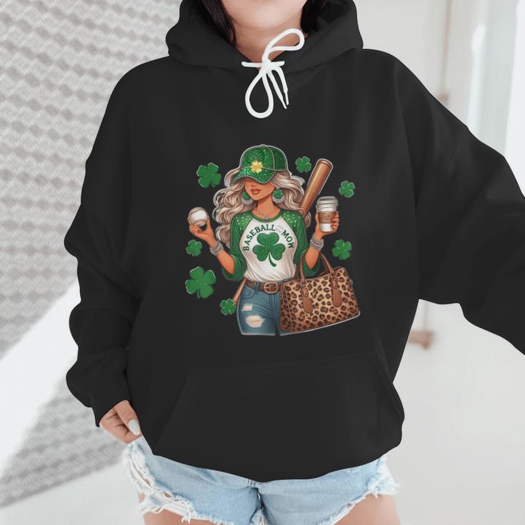 Baseball Mom Green Shamrock St Patrick Day Women Wmen Hoodie Baseball Mom Green Shamrock St Patrick Day Women Wmen Hoodie