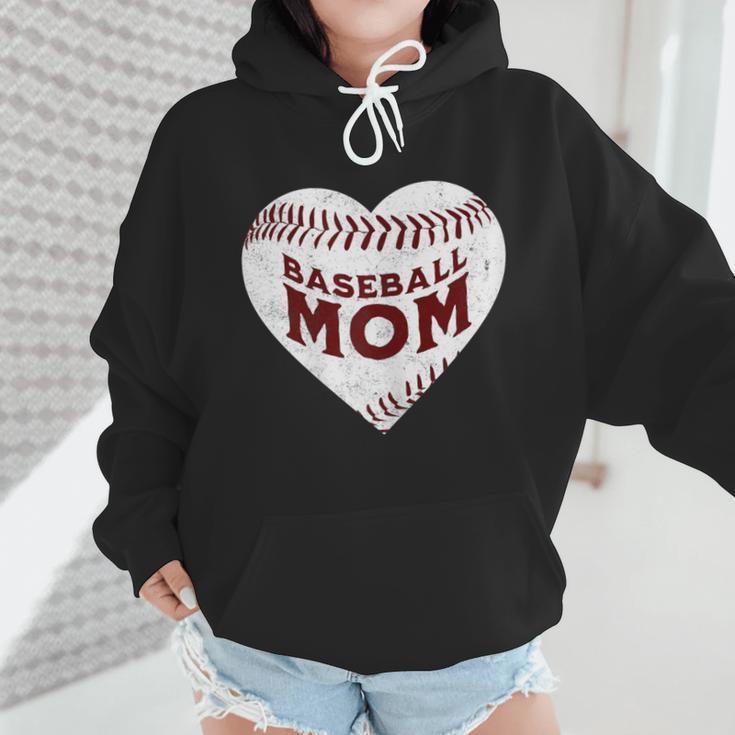 Baseball Mom Heart Love Mother's Day Game Day Support Wmen Hoodie Baseball Mom Heart Love Mother's Day Game Day Support Wmen Hoodie