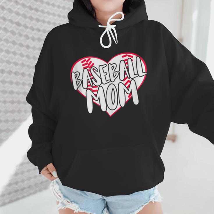 Baseball Mom Heart Wmen Hoodie Baseball Mom Heart Wmen Hoodie