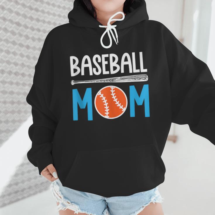 Baseball Mom Leopard Print Baseball Mama Women Mother's Day Wmen Hoodie