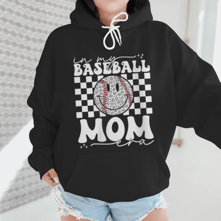 In My Baseball Mom Mama Era Leopard Mom Baseball Wmen Hoodie