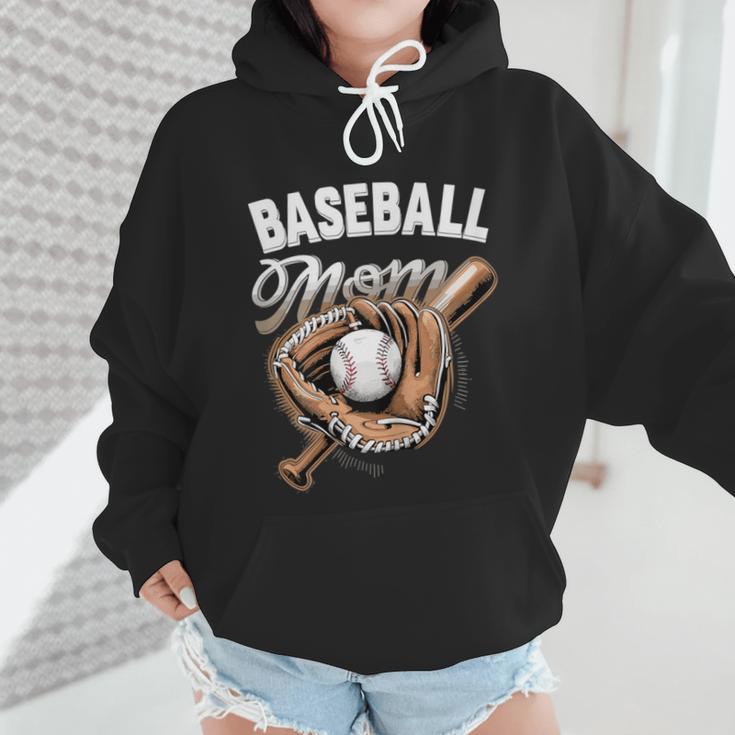 Baseball Mom Baseball Player Wmen Hoodie
