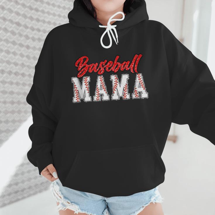 Baseball Mom Retro Groovy Baseball Mama Women Mother's Day Wmen Hoodie Baseball Mom Retro Groovy Baseball Mama Women Mother's Day Wmen Hoodie