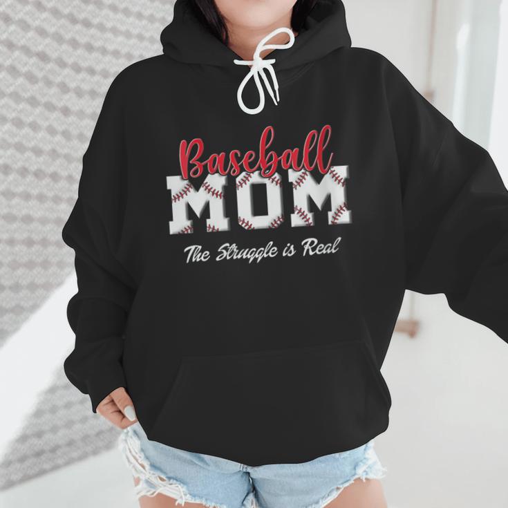 Baseball Mom The Struggle Is Real Wmen Hoodie Baseball Mom The Struggle Is Real Wmen Hoodie