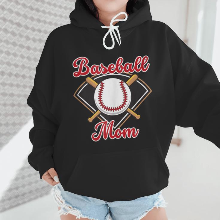 Baseball Mom T-Ball Mom Little League Mom Apparel Wmen Hoodie