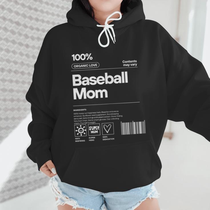 Baseball Mom Graphic Tees For Women Wmen Hoodie