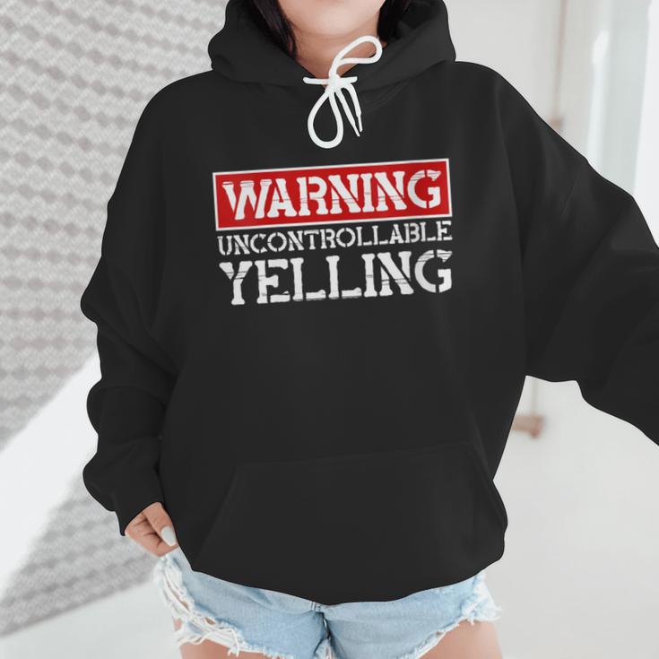 Baseball Mom Warning Uncontrollable Yelling Funny Sign Wmen Hoodie Baseball Mom Warning Uncontrollable Yelling Funny Sign Wmen Hoodie