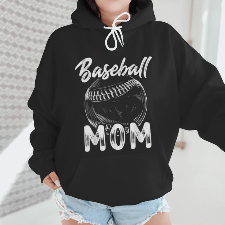 Baseball Mom For Women Family Matching Players Team Mommy Wmen Hoodie