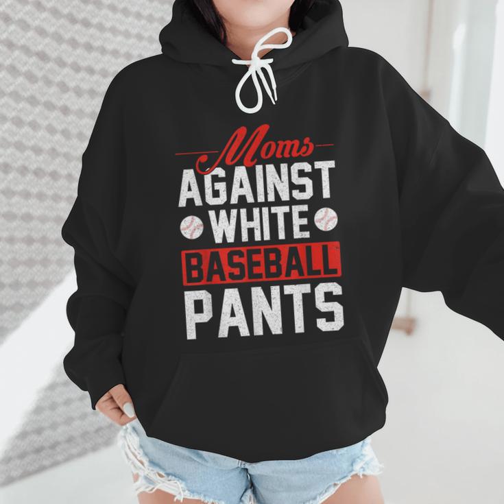 Baseball Moms Against White Baseball Pants Wmen Hoodie Baseball Moms Against White Baseball Pants Wmen Hoodie