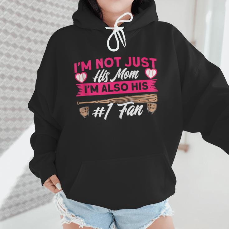 Baseball Moms I'm Not Just His Mom Baseball Mama Wmen Hoodie Baseball Moms I'm Not Just His Mom Baseball Mama Wmen Hoodie