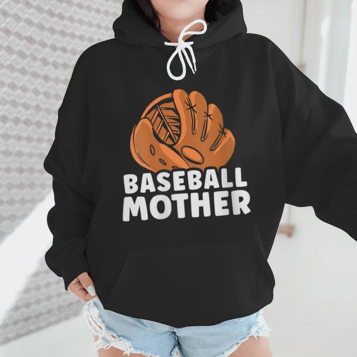 Baseball Mother Lover Baseballer Player Match Baseball Mom Wmen Hoodie