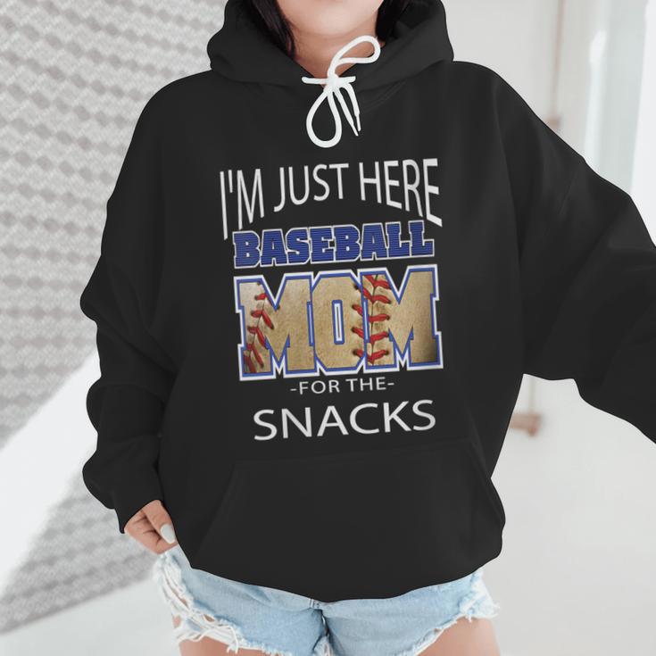 Baseball Sport I’m Just Here For The Snacks Baseball Mom Wmen Hoodie Baseball Sport I’m Just Here For The Snacks Baseball Mom Wmen Hoodie