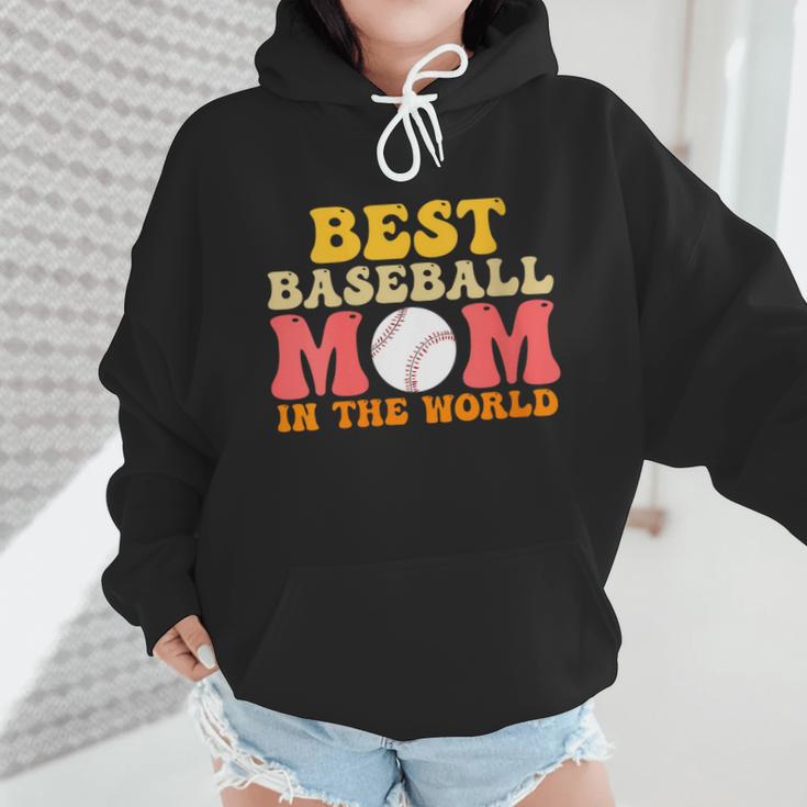 Best Baseball Mom In The World Baseball Wmen Hoodie