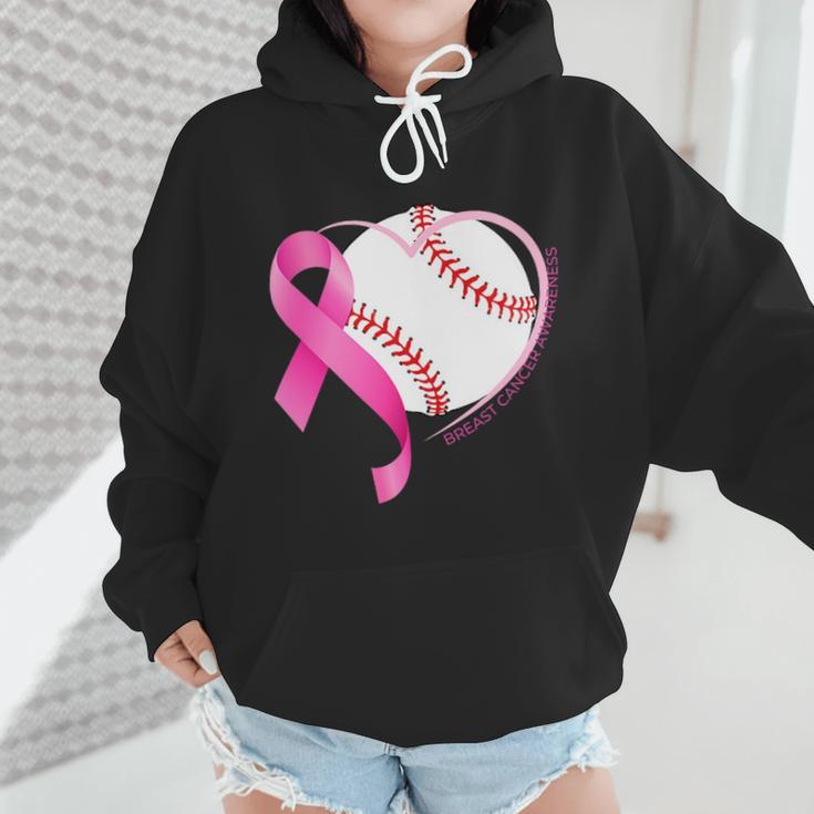 Breast Cancer Awareness Baseball Mom Wmen Hoodie Breast Cancer Awareness Baseball Mom Wmen Hoodie