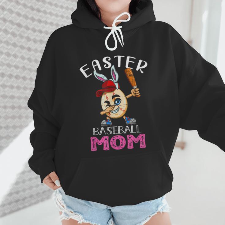 Dabbing Easter Baseball Mom Mother's Day Bunny Sunday Egg Wmen Hoodie