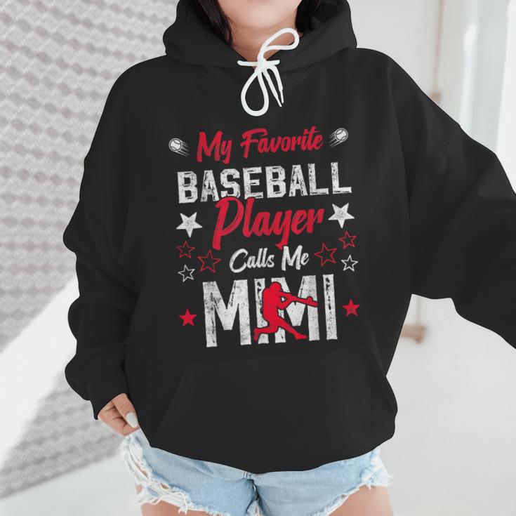 My Favorite Baseball Player Calls Me Mimi For Baseball Mom Wmen Hoodie My Favorite Baseball Player Calls Me Mimi For Baseball Mom Wmen Hoodie