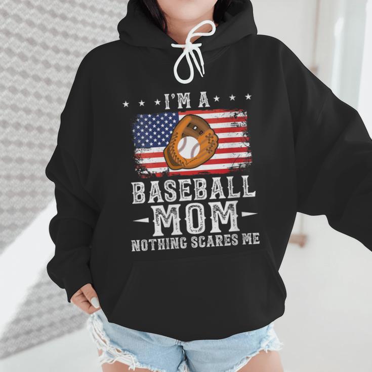 I'm a Baseball Mom Nothing Scares Me Baseball Wmen Hoodie I'm a Baseball Mom Nothing Scares Me Baseball Wmen Hoodie