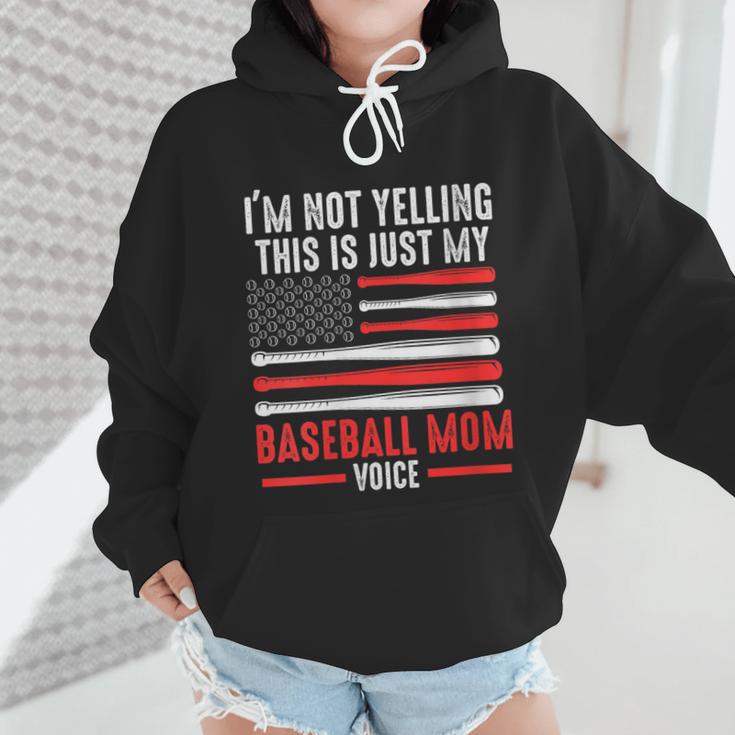 I'm Not Yelling This Is Just My Baseball Mom Voice Sport Wmen Hoodie I'm Not Yelling This Is Just My Baseball Mom Voice Sport Wmen Hoodie