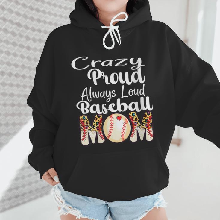 Loud And Proud Baseball Mom Messy Bun 2024 Wmen Hoodie Loud And Proud Baseball Mom Messy Bun 2024 Wmen Hoodie