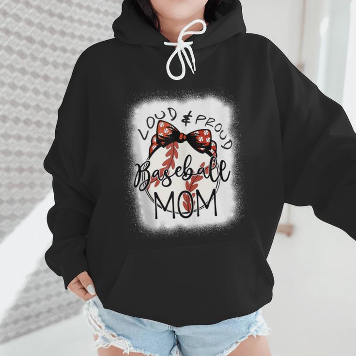 Loud Proud Baseball Mom Mommy Wmen Hoodie