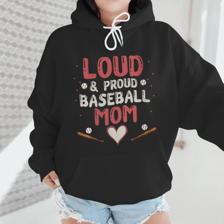 Loud Proud Baseball Mom Wmen Hoodie Loud Proud Baseball Mom Wmen Hoodie
