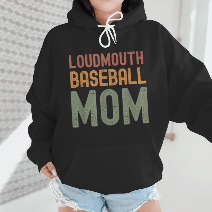 Loudmouth Baseball Mom Mother's Day Sports Cute Wmen Hoodie Loudmouth Baseball Mom Mother's Day Sports Cute Wmen Hoodie