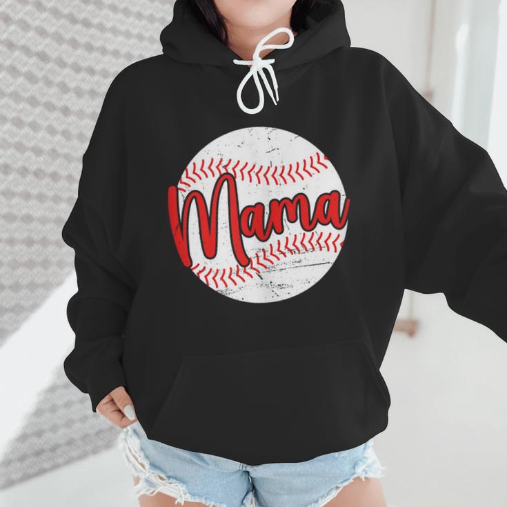 Mama Baseball Mom Wmen Hoodie