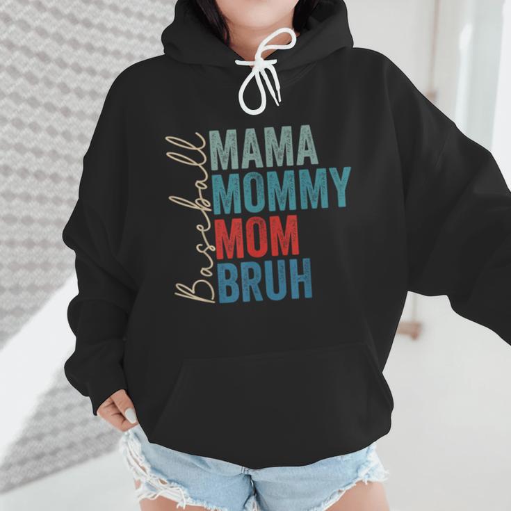 Mama Mommy Mom Bruh Baseball Mom Lover Mother's Day Wmen Hoodie Mama Mommy Mom Bruh Baseball Mom Lover Mother's Day Wmen Hoodie